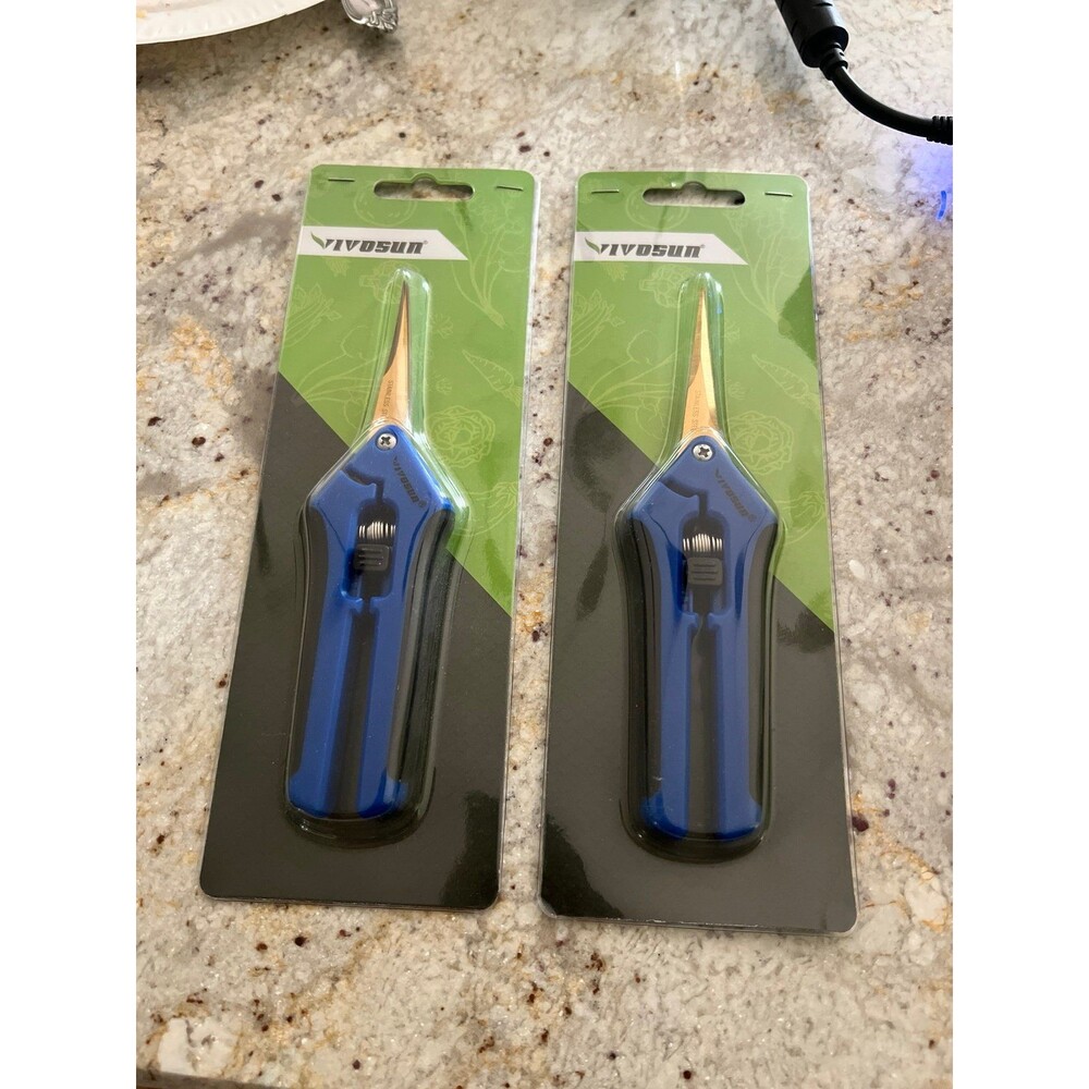 Two pairs of 6.5 Inch Gardening Scissor/Shear with Titanium coated blades